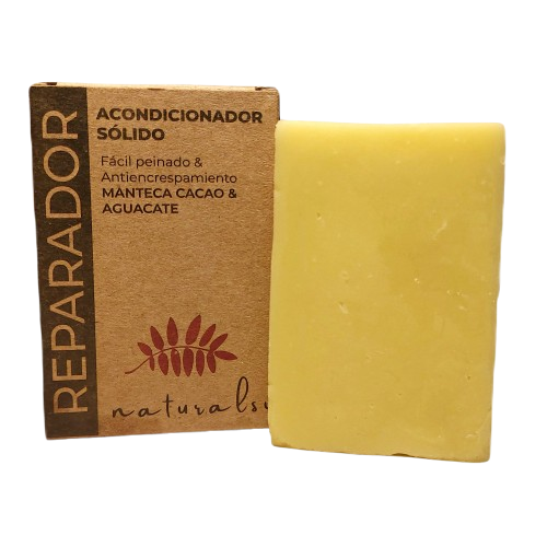 acondicionador sólido reparador · manteca de cacao & aguacate acondicionador sólido reparador · manteca de cacao & aguacate