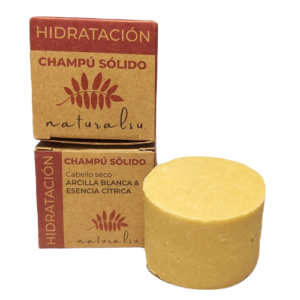 champú sólido purificante · shikakai & maní con esencia oriental