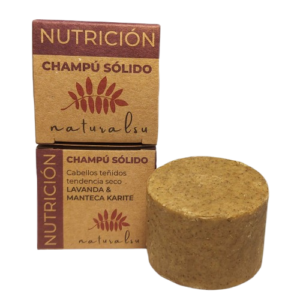 champú sólido nutrición · lavanda & manteca de karité